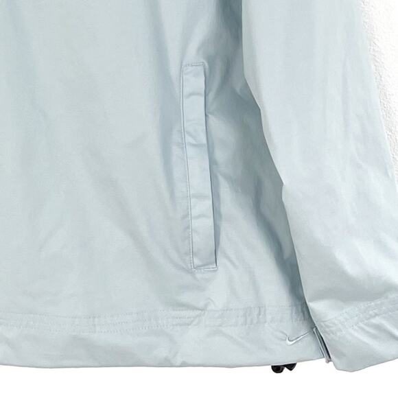 NIKE GOLF 1/4 Zip Jacket Windbreaker Athleisure Sportswear Large Light Blue - Picture 4 of 9